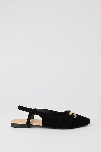Snaffle Slingback Flats