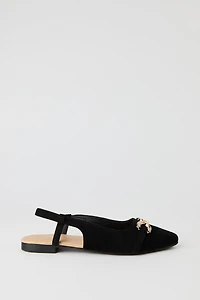 Snaffle Slingback Flats