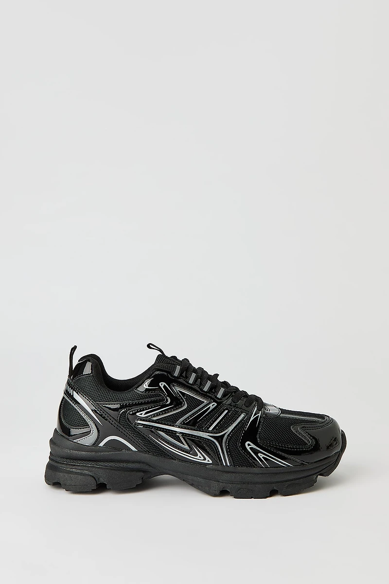 Metallic Trim Sneaker