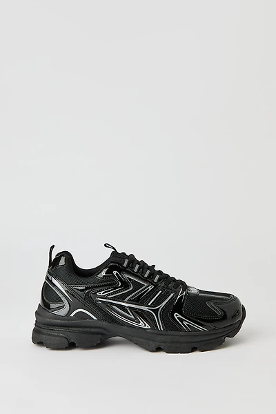 Metallic Trim Sneaker