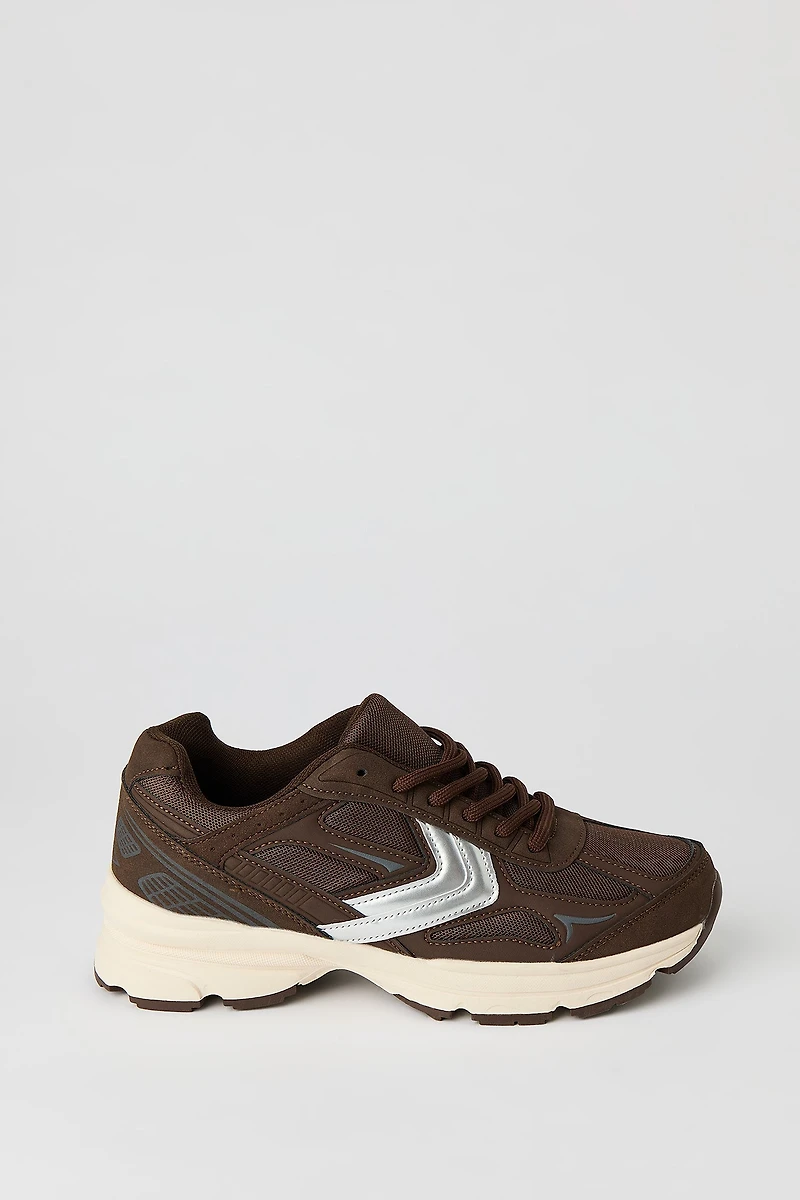 Metallic Mesh Sneaker