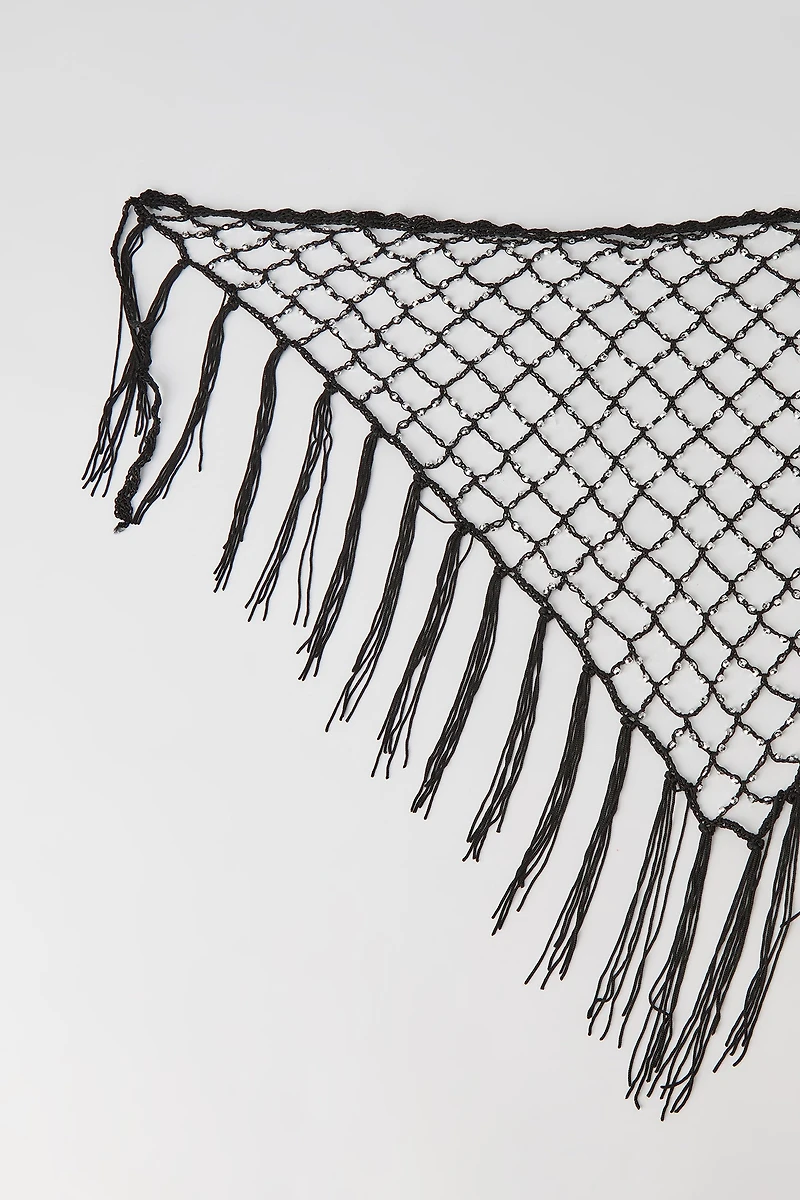 Fishnet Triangle Scarf