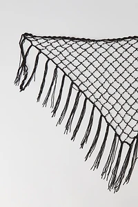 Fishnet Triangle Scarf