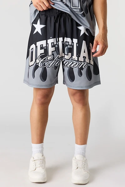 Mesh Champion Graphic Short