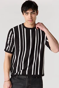 Striped Knit T-Shirt