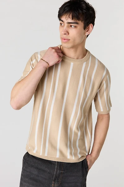 T-shirt en tricot rayé