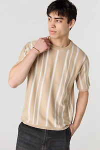 T-shirt en tricot rayé