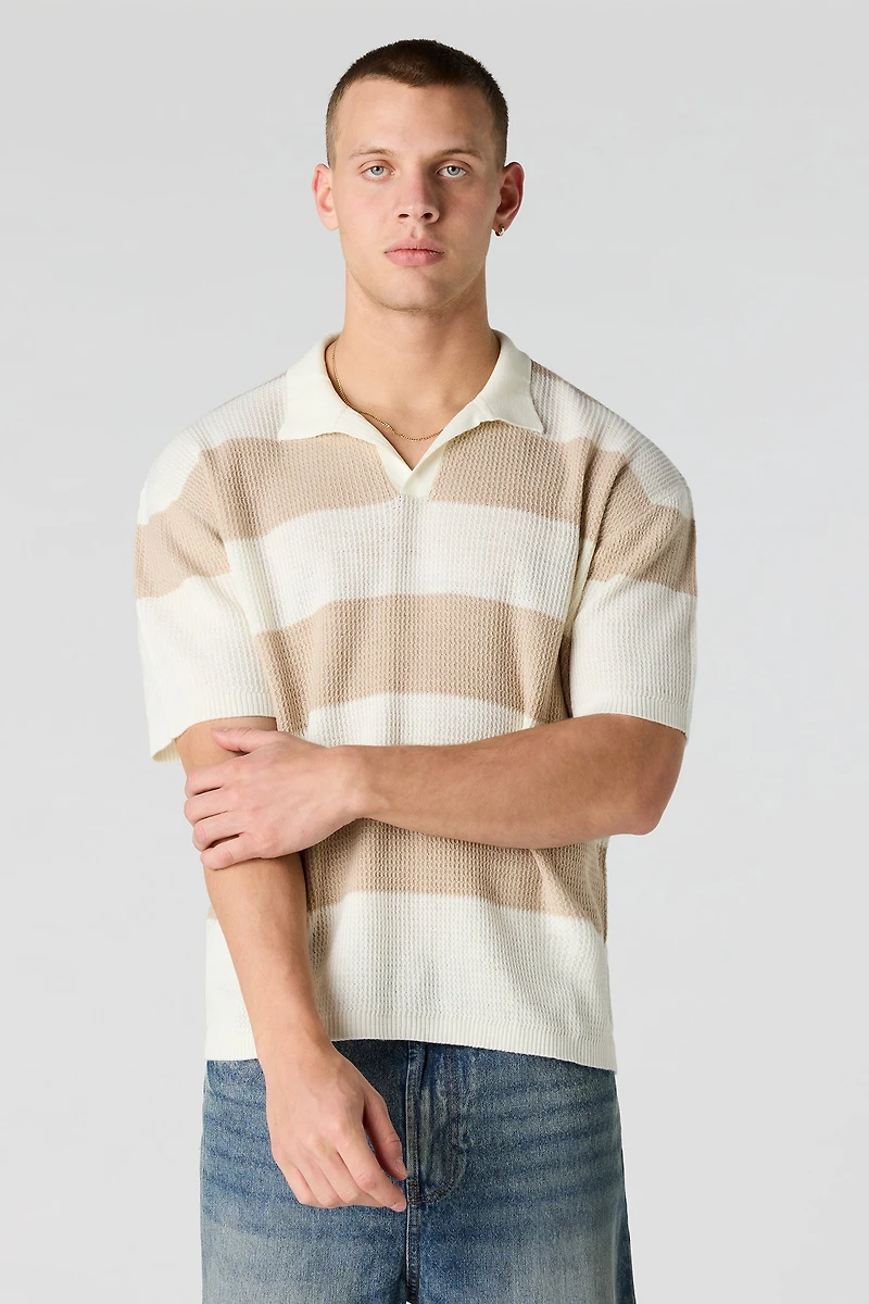 Knit Collared Top