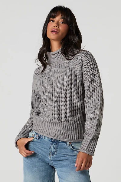 Chunky Knit Turtleneck Sweater