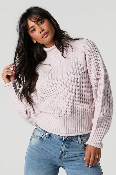 Chunky Knit Turtleneck Sweater