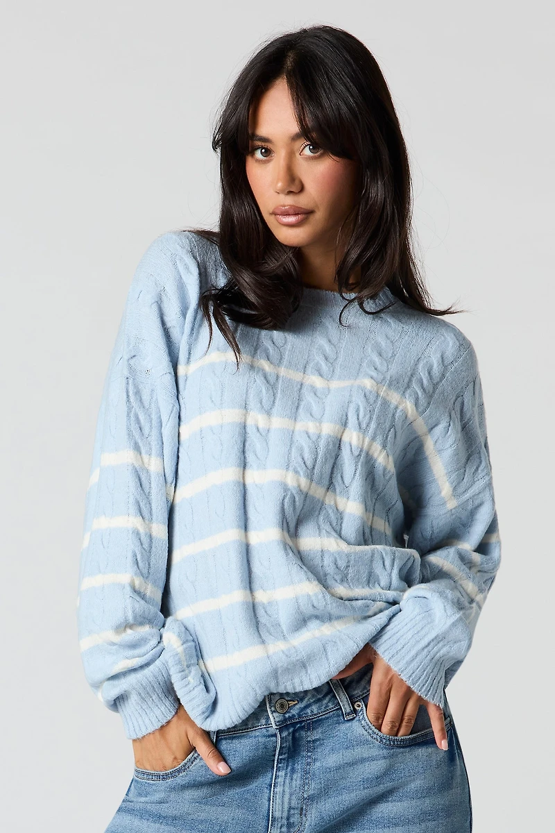 Mossy Cable Knit Sweater