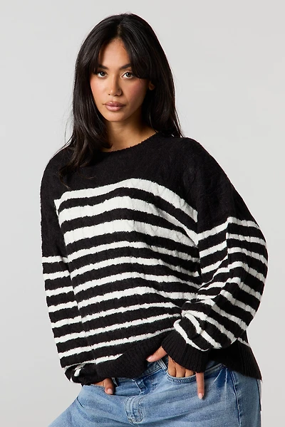 Mossy Cable Knit Sweater