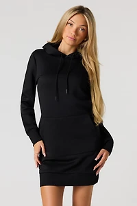 Fleece Hoodie Mini Dress