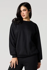 Solid Fleece Sweatshirt