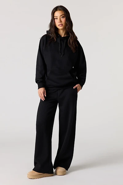 Wide Leg Fleece Sweatpant