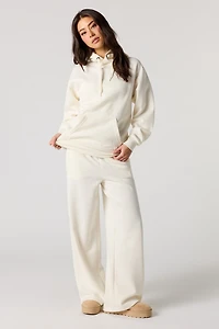 Pantalon d'entraînement à jambe large en molleton