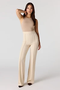 Pantalon habillé à plis nervurés