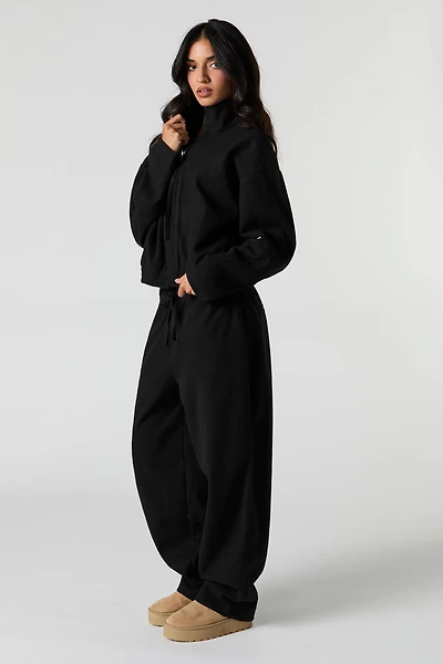 Drawstring Barrel Leg Pant