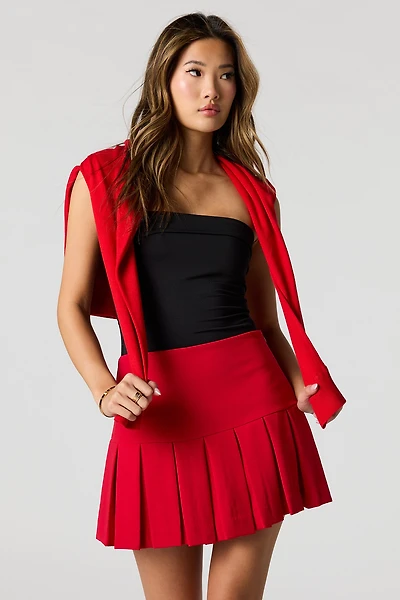 Crepe Knit Mini Skort