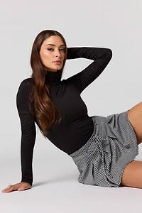 Jacquard Pleated Mini Skort