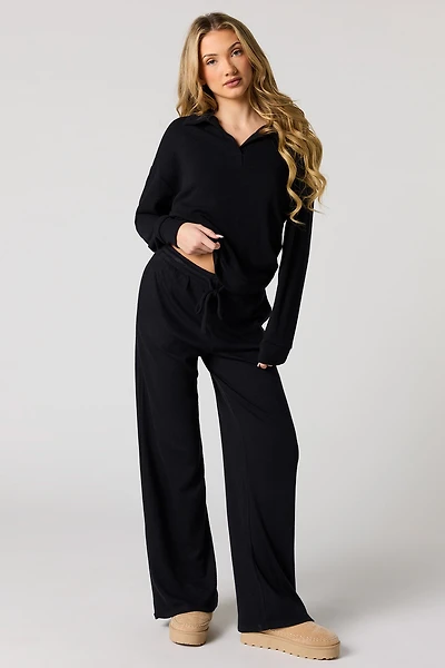 Knit Wide Leg Pant