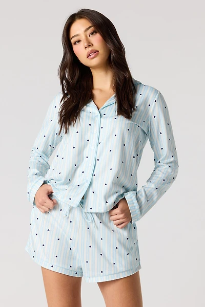 Flannel Pajama Short