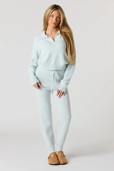 Mossy Knit Drawstring Jogger