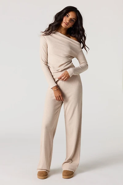 Pantalon à jambe large