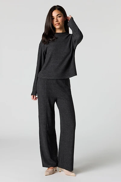 Soft Knit Wide Leg Pant