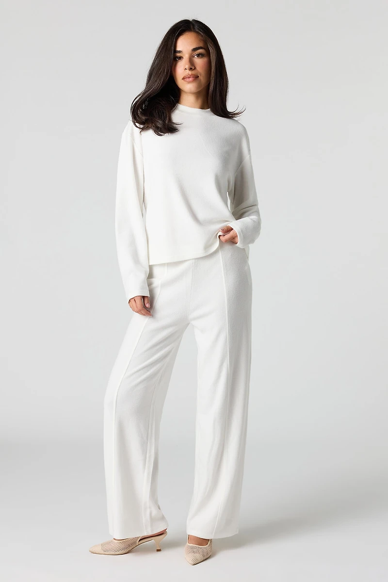 Soft Knit Wide Leg Pant