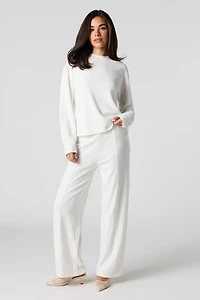 Soft Knit Wide Leg Pant