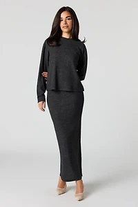 Soft Knit Maxi Skirt