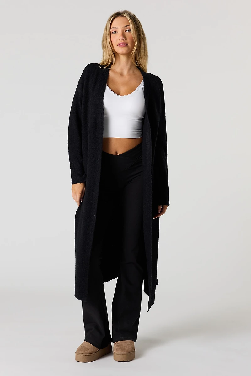 Mossy Knit Maxi Cardigan