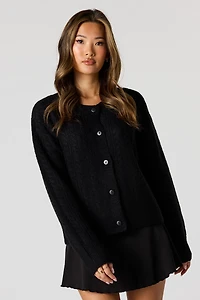 Mossy Cable Knit Cardigan