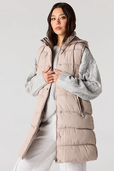 Long Puffer Vest