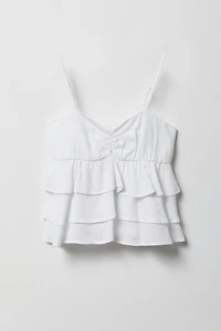 Haut de style nuisette volanté pour fille