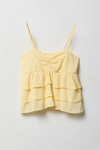 Girls Ruffled Tiered Baby Doll Top