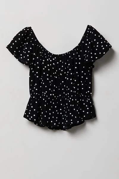 Girls Button-Up Top