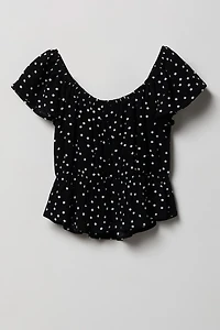 Girls Button-Up Top