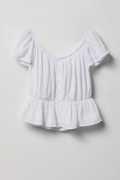 Haut boutonné pour fille