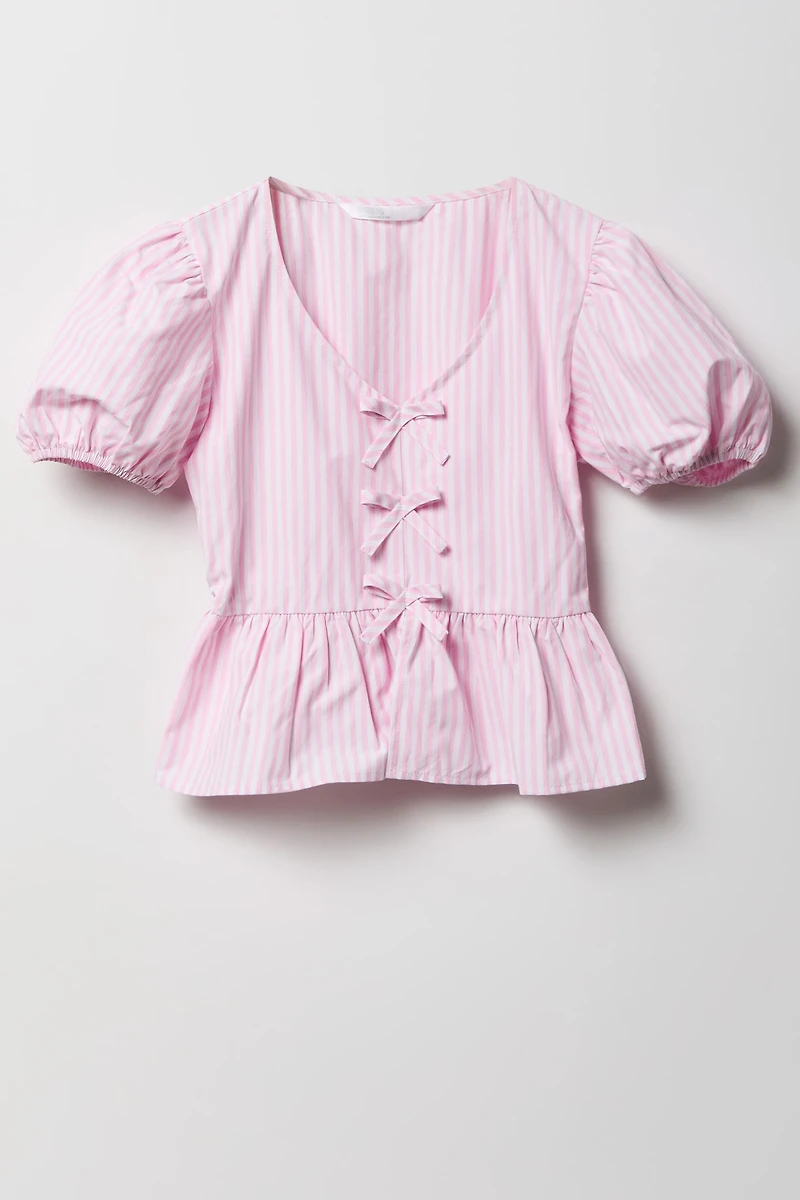 Puff Sleeve Short Top