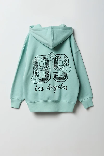 Girls Graphic Oversized Hoodie