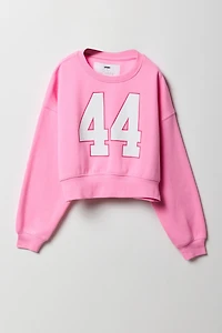 Girls 44 Graphic Fleece Sweatshirt