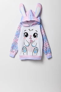 Girls Bunny Character Hoodie