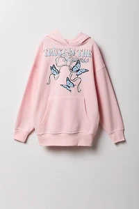 Girls Fleece Puff Print Hoodie