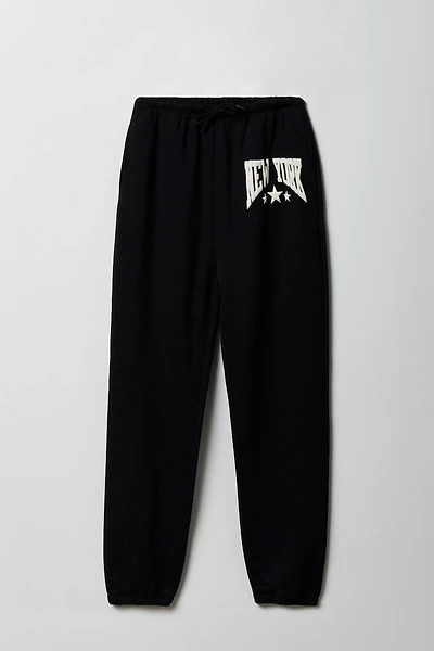 Girls Oversized Puff Print Jogger