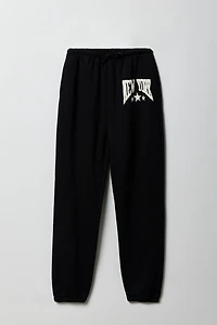 Girls Oversized Puff Print Jogger