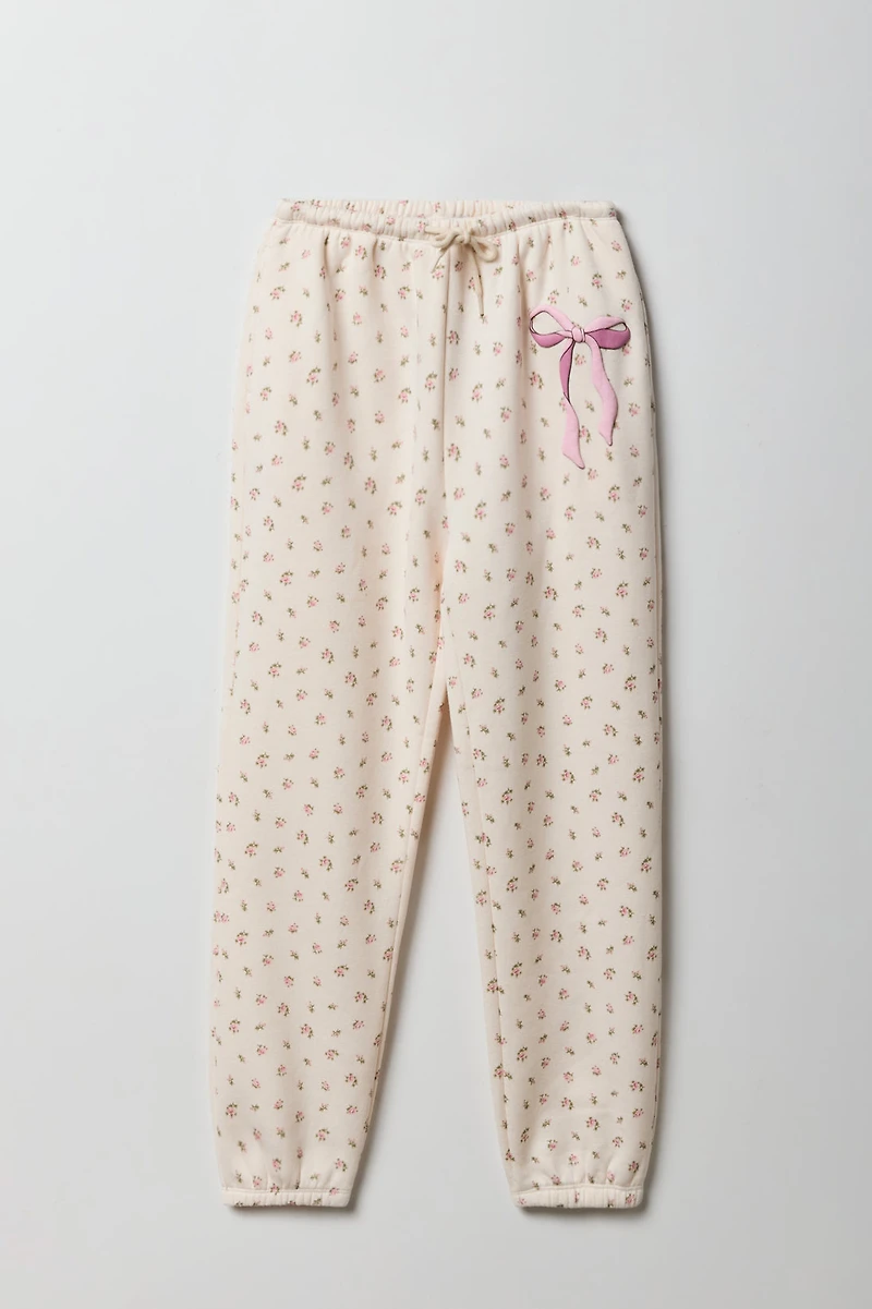 Jogger surdimensionné imprimé pour fille