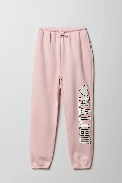 Girls Oversized Puff Print Jogger