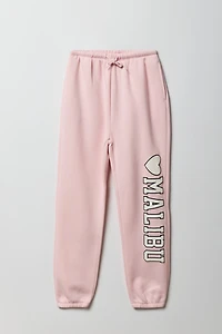 Girls Oversized Puff Print Jogger
